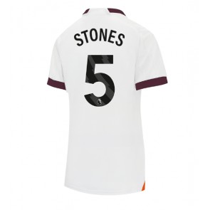 Manchester City John Stones #5 Replika Udebanetrøje Dame 2023-24 Kortærmet